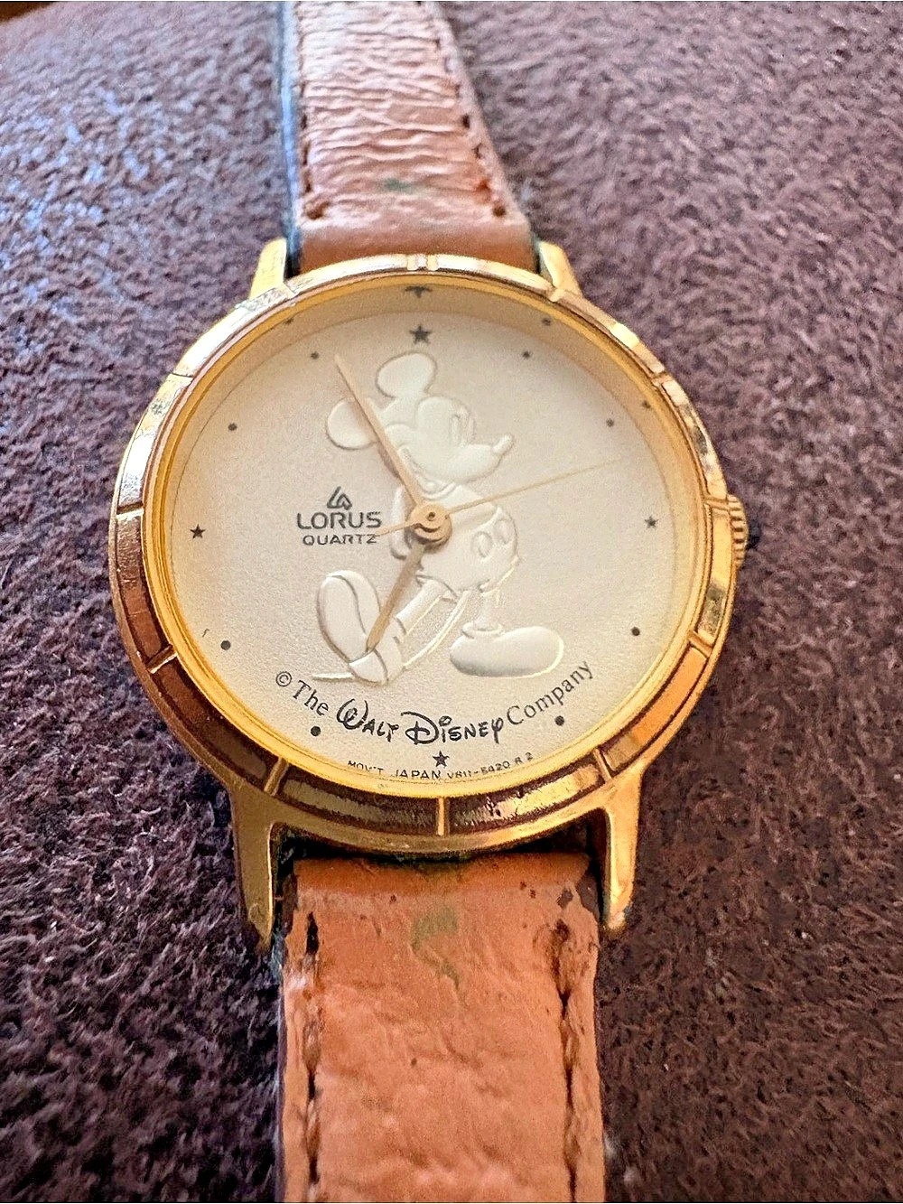 Lorus Disney Mickey Mouse Mickey Mouse Watch Brown Gold